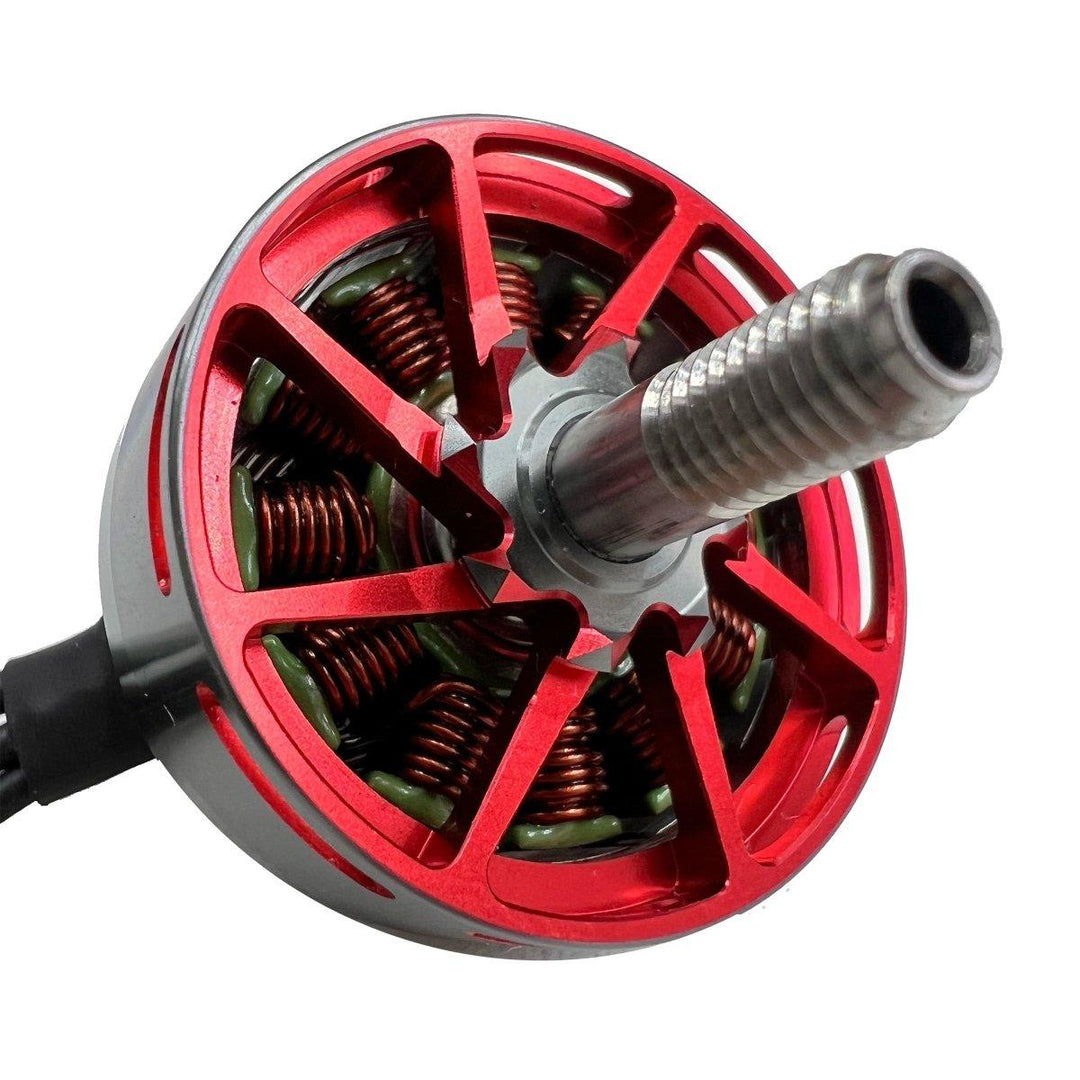 Ummagawd Aerolite 2306 1800KV Motor - Gunmetal/Red at WREKD Co.