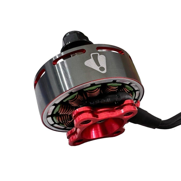 Ummagawd Aerolite 2306 1800KV Motor - Gunmetal/Red at WREKD Co.