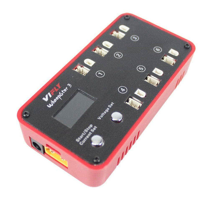 ViFly WhoopStor V3 1S LiPo/LiHV 6 Channel DC/USB-C Whoop Charger & Discharger for BT2.0 & PH2.0 - Choose Your Color at WREKD Co.
