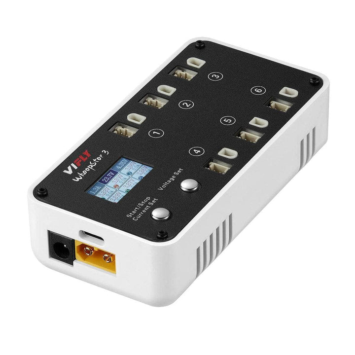ViFly WhoopStor V3 1S LiPo/LiHV 6 Channel DC/USB-C Whoop Charger & Discharger for BT2.0 & PH2.0 - Choose Your Color at WREKD Co.