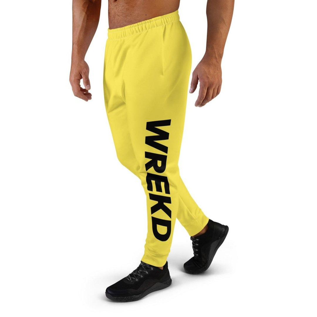 WREKD Drone Racing Men's Joggers - Yellow at WREKD Co.