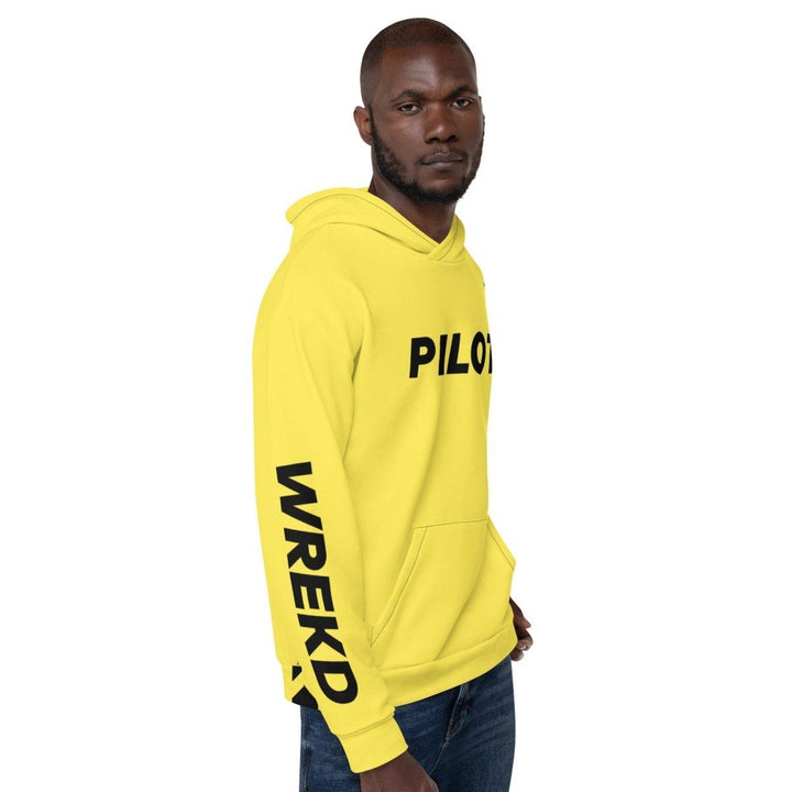 WREKD Drone Racing Unisex Hoodie - Yellow at WREKD Co.