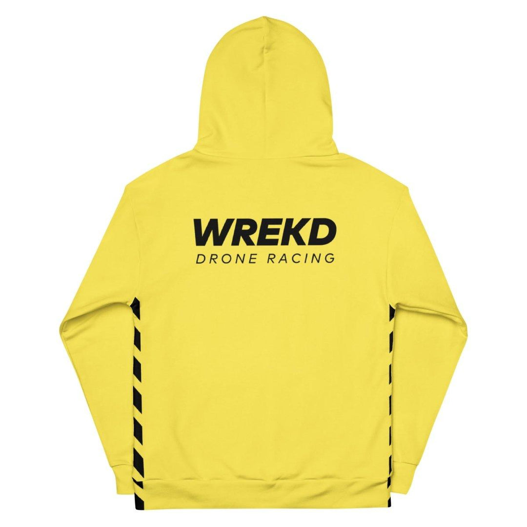 WREKD Drone Racing Unisex Hoodie - Yellow at WREKD Co.