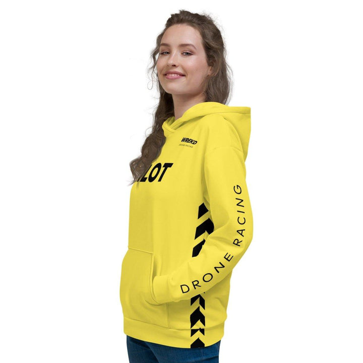 WREKD Drone Racing Unisex Hoodie - Yellow at WREKD Co.