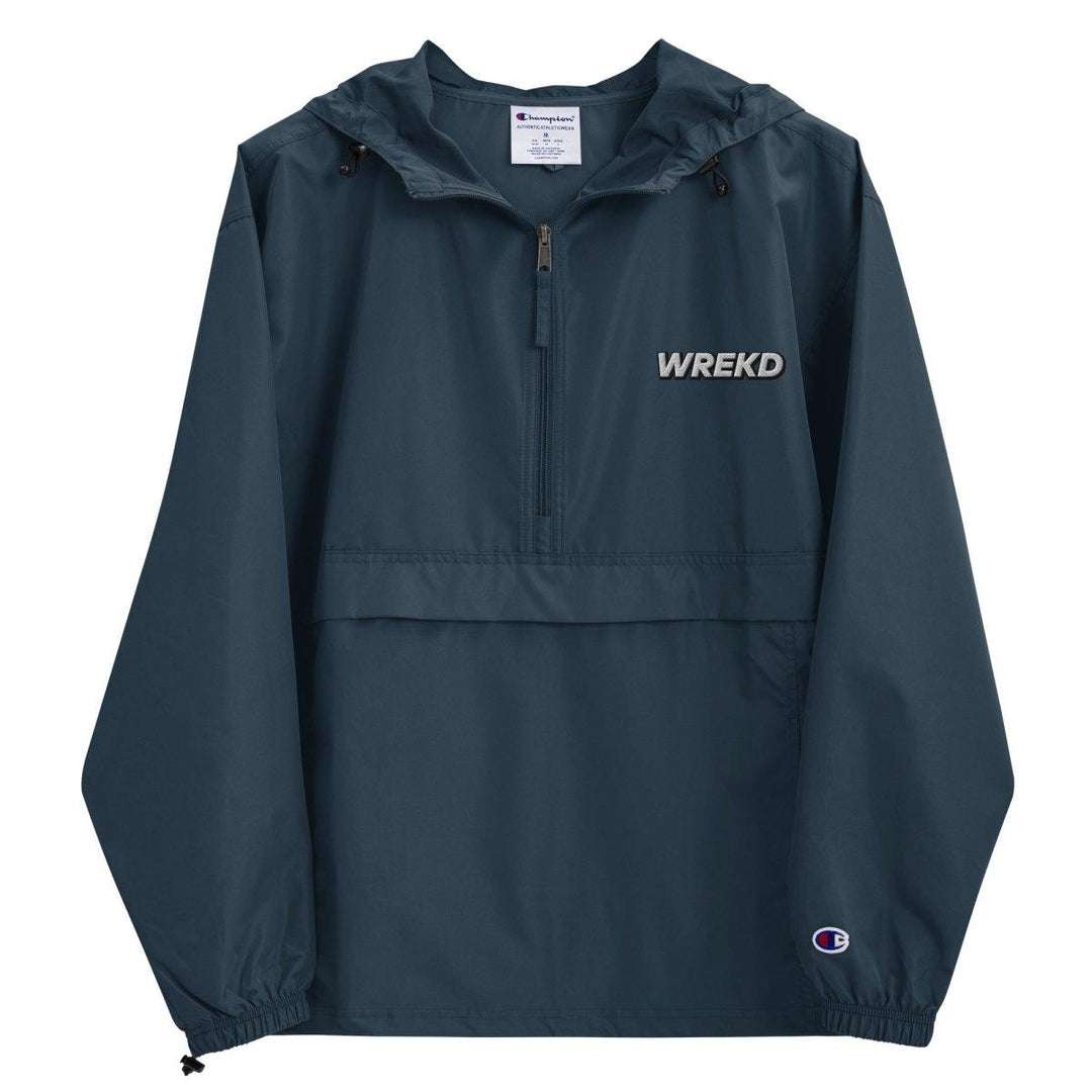 WREKD Embroidered Champion Packable Jacket at WREKD Co.