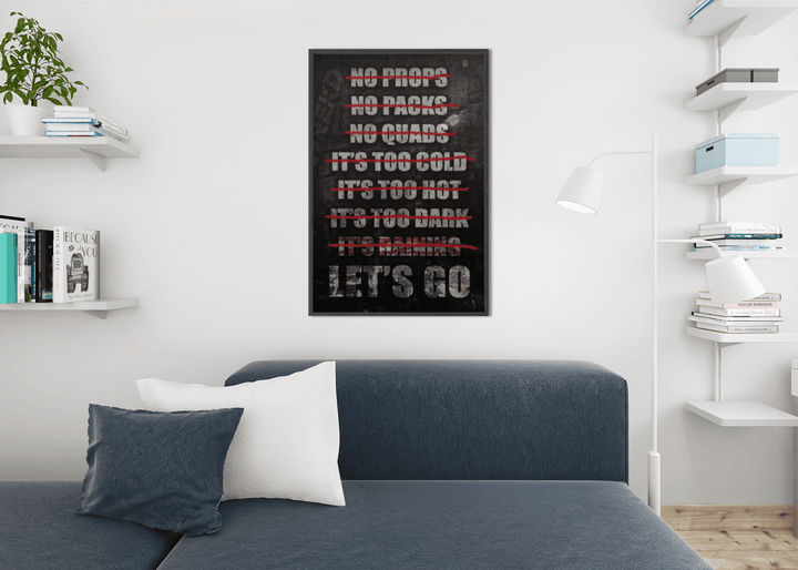 WREKD - NO MORE EXCUSES... LETS GO. - Limited Edition Metal Poster at WREKD Co.