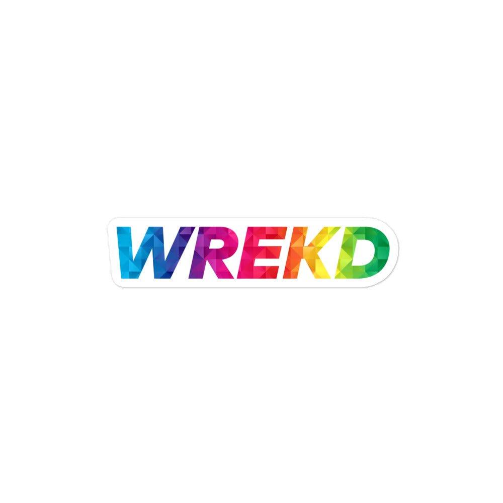 WREKD Rainbow Sticker at WREKD Co.