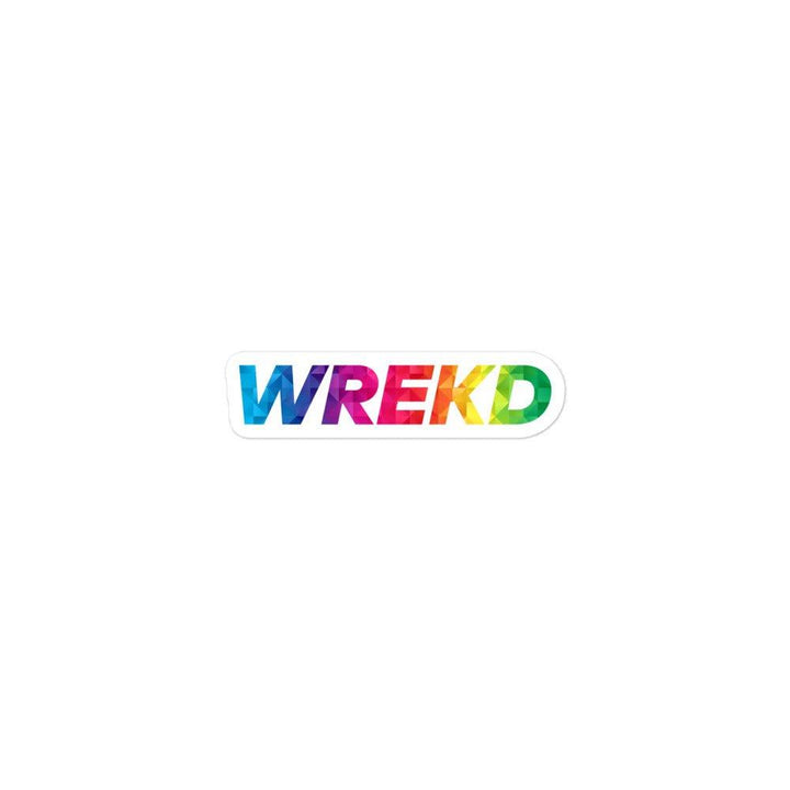 WREKD Rainbow Sticker at WREKD Co.