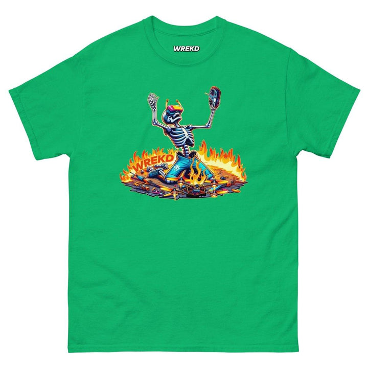 WREKD Skeleton Last Pack, Now Dying Inside Men's Tee - Choose Color at WREKD Co.