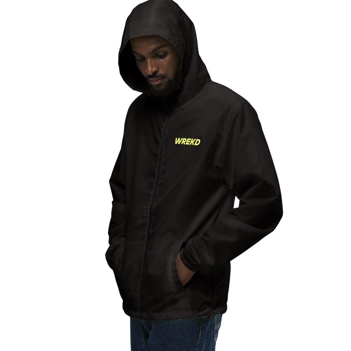 WREKD Unisex lightweight zip up windbreaker at WREKD Co.