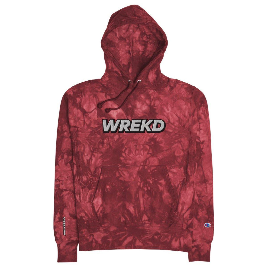 WREKD x VROOM Unisex Champion Tie-dye Hoodie at WREKD Co.