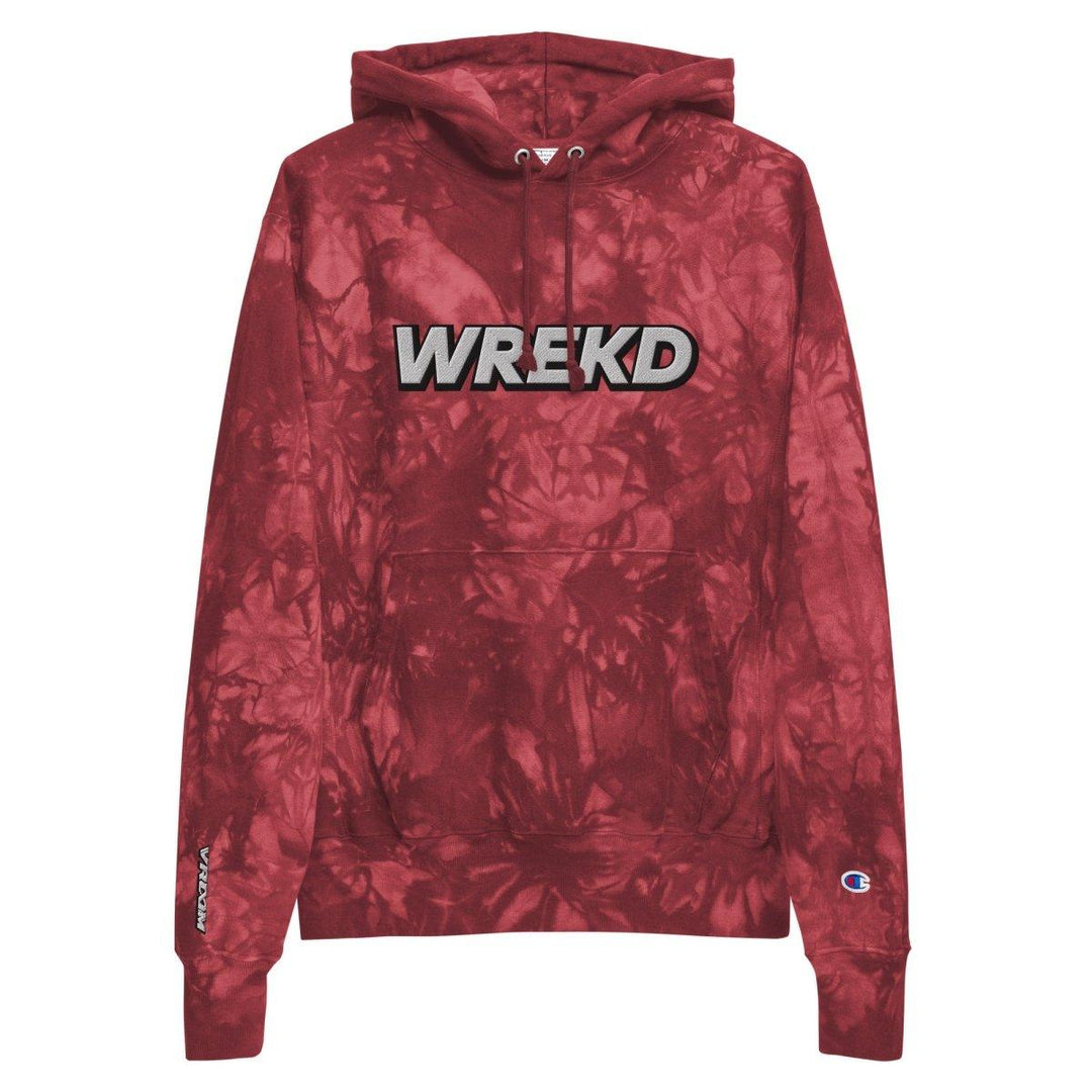 WREKD x VROOM Unisex Champion Tie-dye Hoodie at WREKD Co.