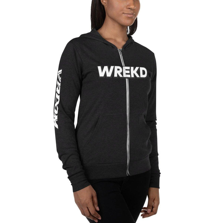 WREKD x VROOM Unisex zip hoodie at WREKD Co.